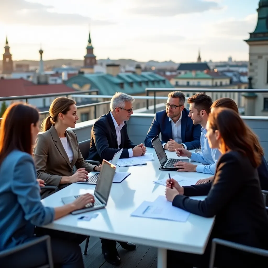 Modern creative workspace